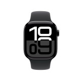 Apple Watch Series 10 42mm Jet Black Aluminium Case with Denim Sport Band