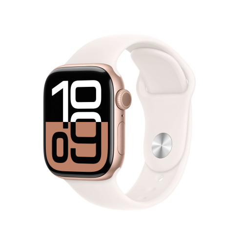 Open Box Apple Watch Series 10 42mm Rose Gold Aluminium Case with Denim Sport Band (Ідеальний стан)