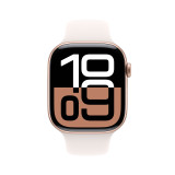 б/у Apple Watch Series 10 46mm Rose Gold Aluminium Case with Denim Sport Band (Ідеальний стан)