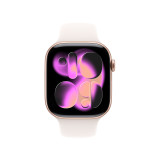 Apple Watch Series 11 42mm Rose Gold Aluminum Case with Light Blush Sport Band