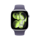 Apple Watch Series 11 46mm Silver Aluminum Case with Purple Fog Sport Band