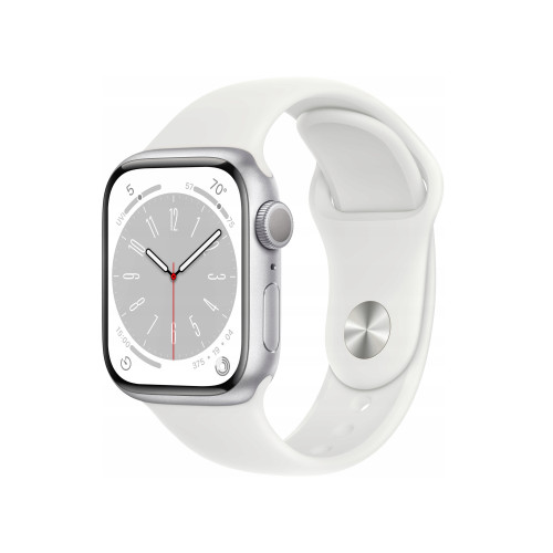б/у Apple Watch Series 8 41mm Silver Aluminum Case with Silver Sport Band (Ідеальний стан)