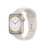 Apple Watch Series 8 41mm Starlight Aluminum Case with Starlight Sport Band