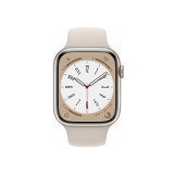 Apple Watch Series 8 41mm Starlight Aluminum Case with Starlight Sport Band