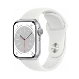 б/у Apple Watch Series 8 45mm Silver Aluminum Case with Silver Sport Band (Ідеальний стан)