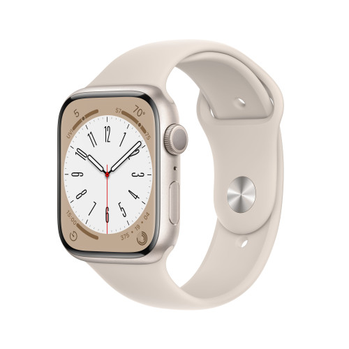 б/у Apple Watch Series 8 45mm Starlight Aluminum Case with Starlight Sport Band (Ідеальний стан)