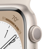 б/у Apple Watch Series 8 45mm Starlight Aluminum Case with Starlight Sport Band (Ідеальний стан)