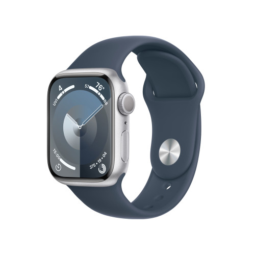 Open Box Apple Watch Series 9 41mm Silver Aluminum Case with Storm Blue Sport Band (Ідеальний стан)