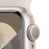 Apple Watch Series 9 41mm Starlight Aluminum Case with Starlight Sport Band