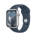 Open Box Apple Watch Series 9 45mm Silver Aluminum Case with Storm Blue Sport Band (Ідеальний стан)