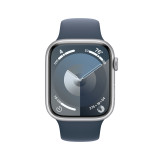 Open Box Apple Watch Series 9 45mm Silver Aluminum Case with Storm Blue Sport Band (Ідеальний стан)