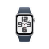 Apple Watch Series SE 2 40mm Silver Aluminum Case with Silver Sport Band