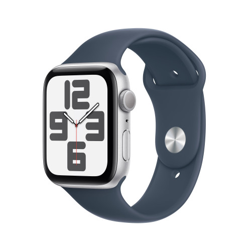 Open Box Apple Watch Series SE 2 44mm Silver Aluminum Case with Silver Sport Band (Ідеальний стан)