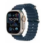 Apple Watch Ultra 2 + LTE 49mm Titanium Case with Blue Ocean Band