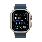 Apple Watch Ultra 2 + LTE 49mm Titanium Case with Blue Ocean Band