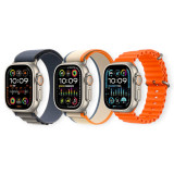 Apple Watch Ultra 2 + LTE 49mm Titanium Case with Blue Ocean Band