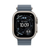 б/у Apple Watch Ultra 3 + LTE 49mm Natural Titanium Case with Anchor Blue Ocean Band (Ідеальний стан)